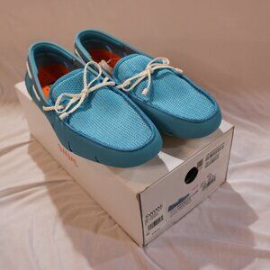 SWIMS Men's Braided Loafer Aqua NWB Size 7